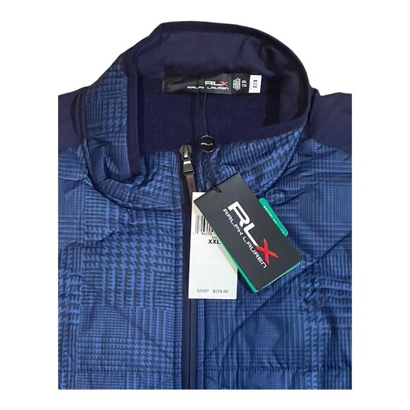 Ralph Lauren RLX Plaid Quilted Wool Polyester Blend Performance Golf Vest XXL - Picture 3 of 6